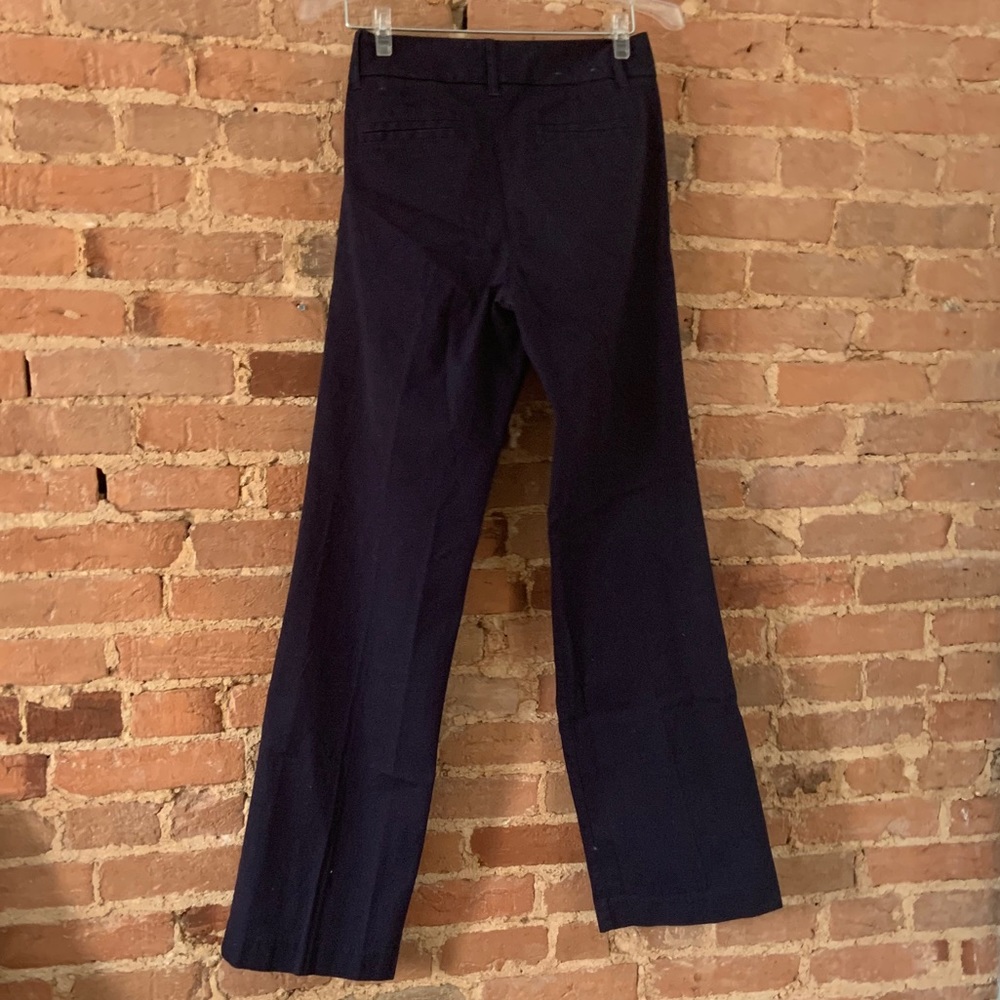 J Crew Navy Blue Work Pants Size 4 City Fit - Picture 2 of 2